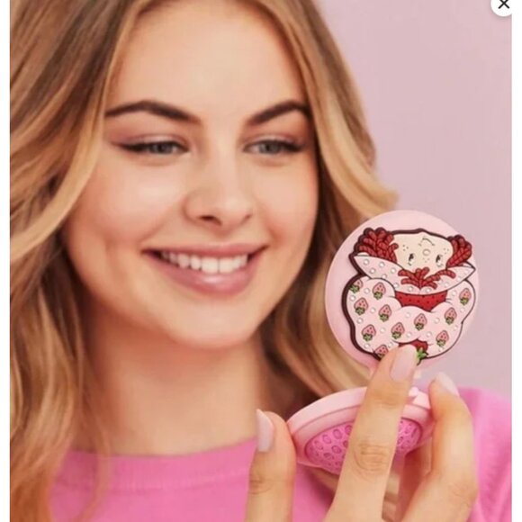 Strawberry Shortcake Compact Mirror Cute Foldable Makeup Mirror Travel Accessory - Picture 2 of 4